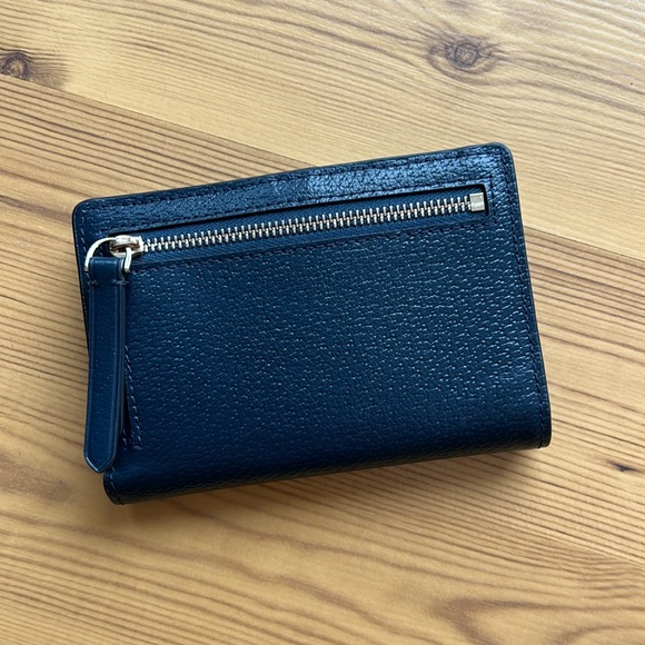 Kate Spade Medium Slim Bifold Wallet, petrol blue - Picture 2 of 5